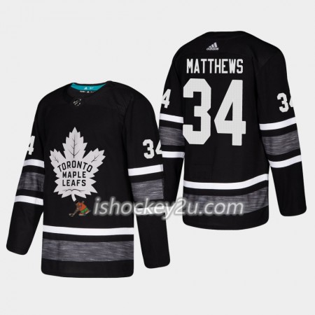 Mænd NHL Toronto Maple Leafs Trøje Auston Matthews 34 Sort 2019 All-Star Adidas Authentic